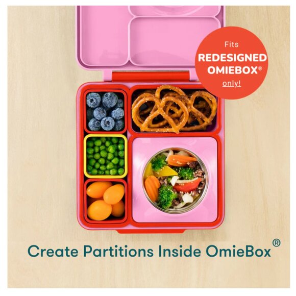 NWT OmieDip Leakproof Containers Silicone (SET of 2, Yellow & Red) - Picture 4 of 13